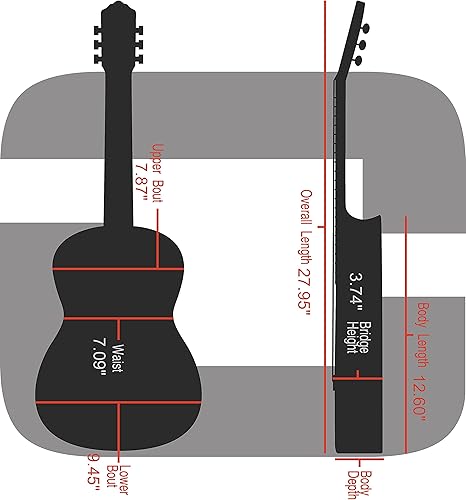 Miniatura 6 de Crossrock Estuche de madera rígida para ukelele tenor, tweed de vinilo (CRW620TUTW)