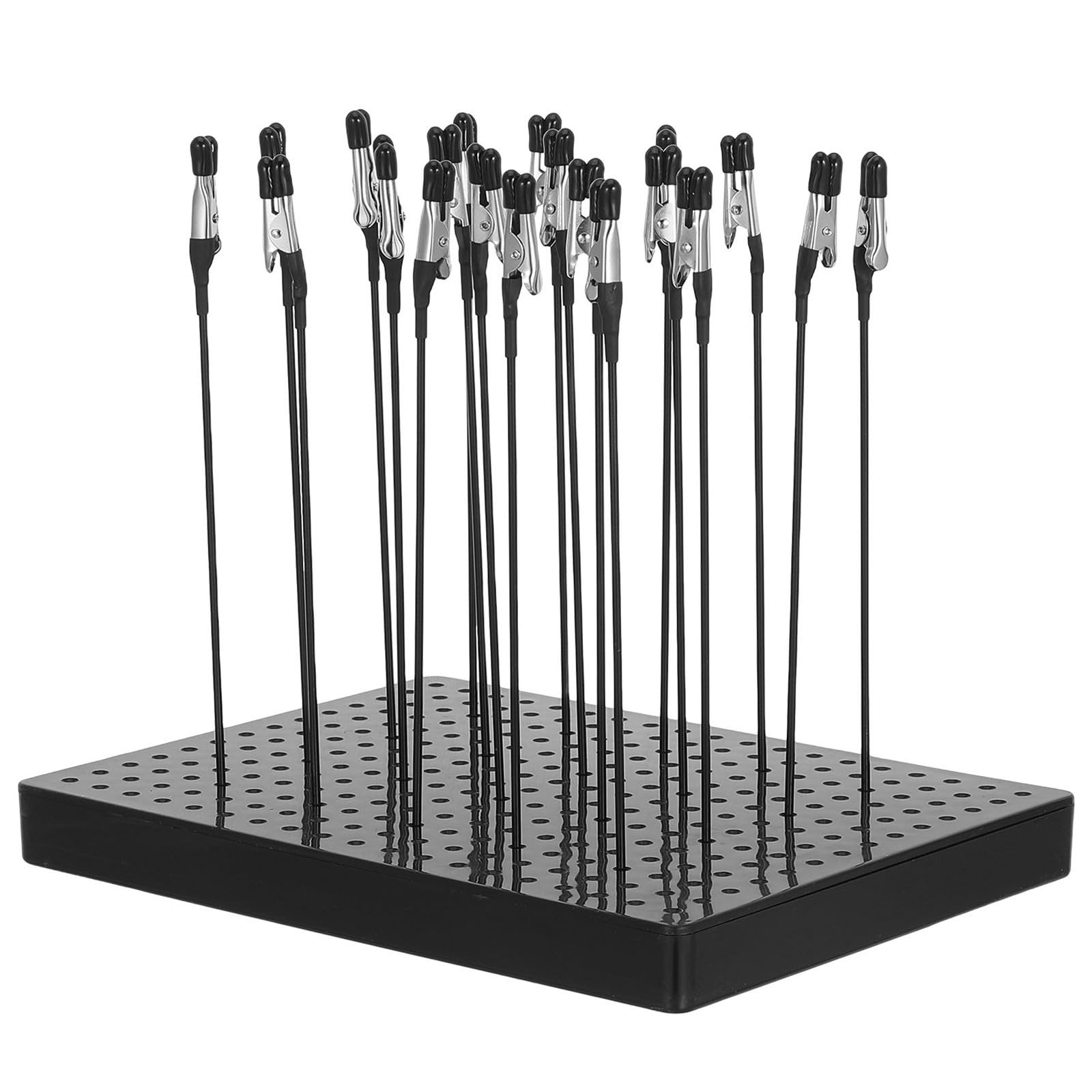 Kit de pintura para miniaturas que evita manchas y huellas con soporte de secado y pinzas 8