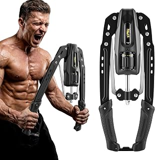 Twister Hidráulico para Brazos–Resistencia Ajustable 10-200 kg, Máquina 2 en 1 para Pecho, Hombros y Bíceps, Entrenamiento Corporal Completo, Equipo de Musculación Plegable para Entrenamiento en Casa