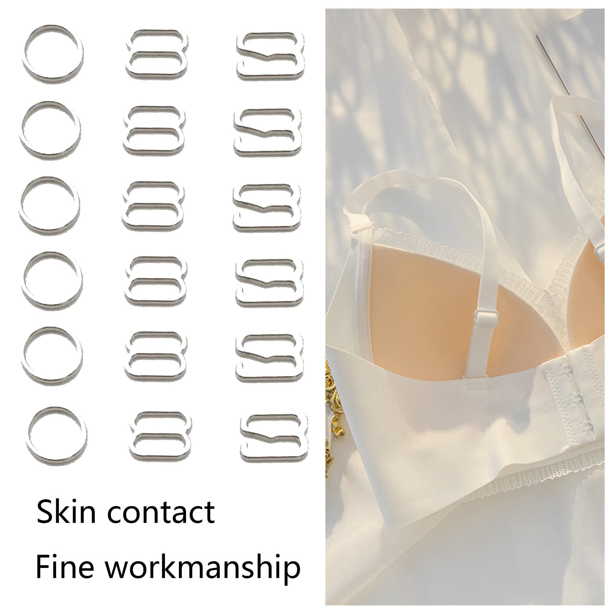 150 Fibbie Reggiseno Metalliche - Dorate, Per Reggiseni, Costumi, Intimo - Foto 3