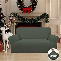 Vista 77 de Easy-Going Funda Elástica para Sofá de 1 Pieza Protector de Muebles para Sofá Suave con Parte Inferior Elástica para Niños, Tela Jacquard