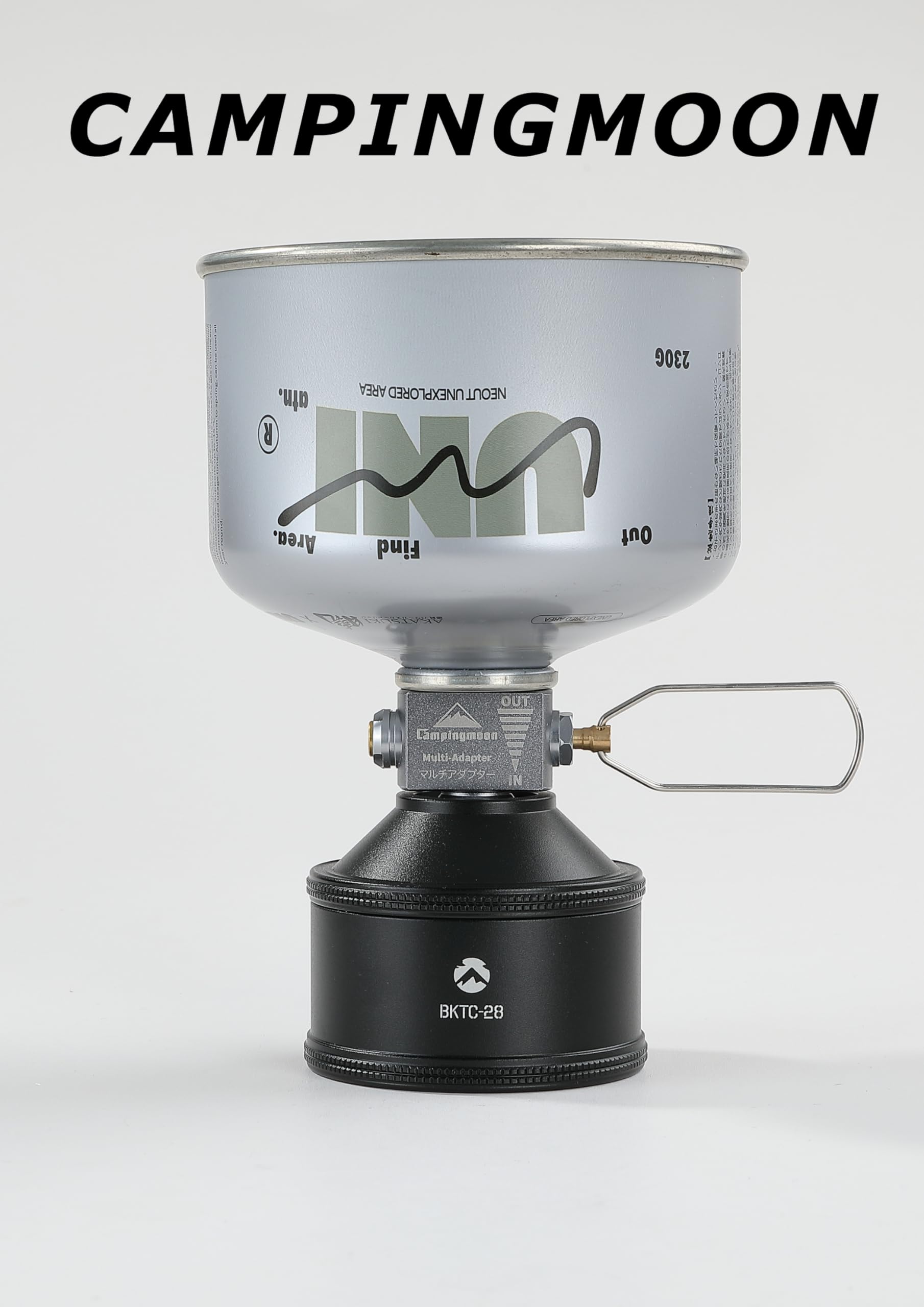Réchaud Camping Gaz Bidon Gaz Vide Campingmoon 35g - Valve Lindal EN417 Avec Adaptateur Recharge Adaptateur Recharge Bidon TC-28 Z15