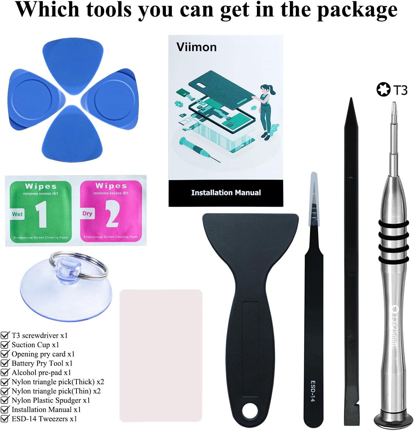 for Pixel 5 Battery Replacement Kits (New Upgraded) Compatible with Google Pixel 5 All Models with Adhesive, Installation Manual and Repair Tool Kits