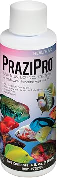 Aquarium Solutions Liquid PraziPro 4 o.z., Parasite Treatment for Aquarium Fish
