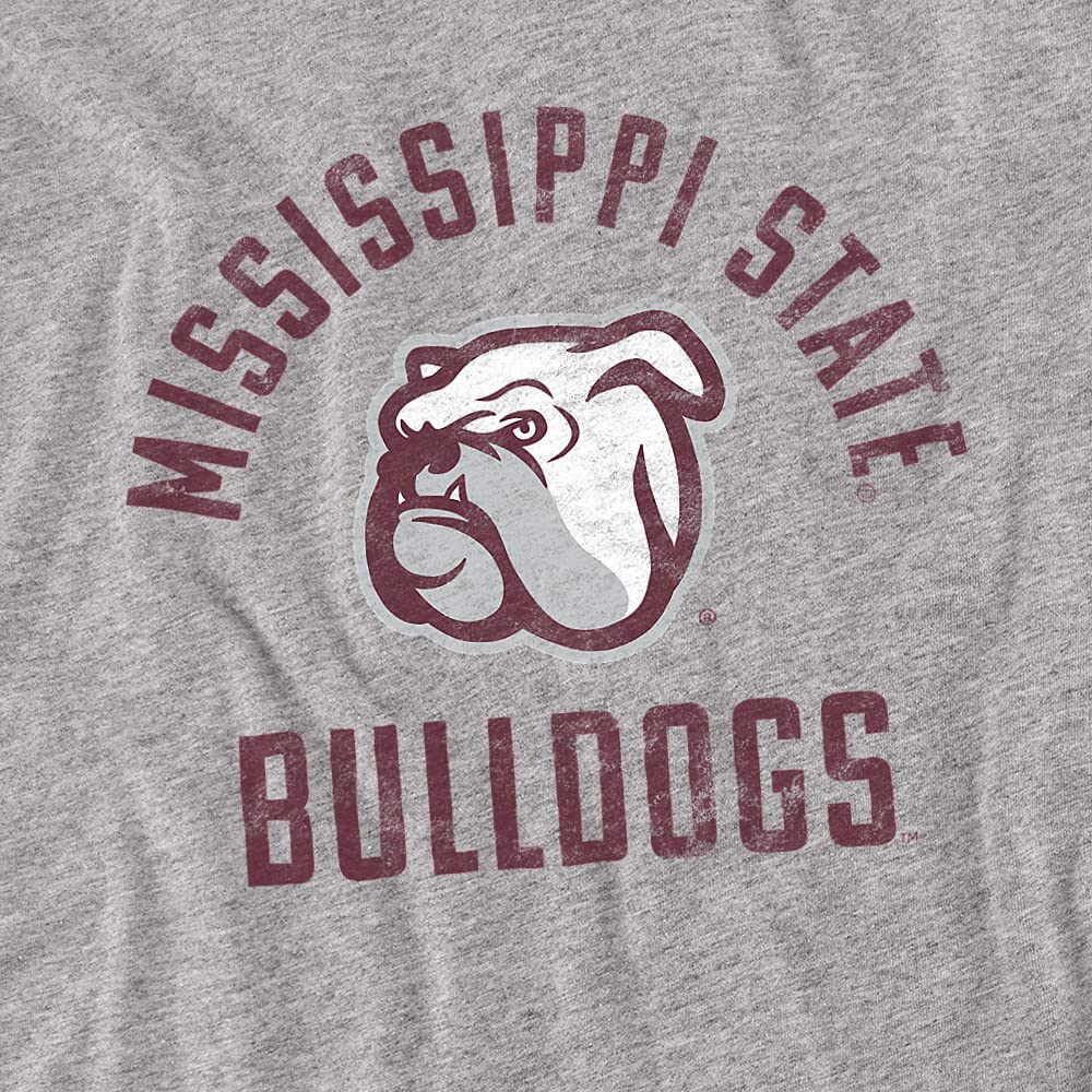 Mississippi State Bulldogs Official MSU Bulldogs Logo Unisex Adult T-Shirt, MSU Bulldogs Logo, 2X-Large