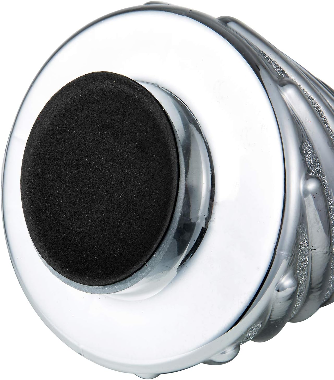 Diamond Star Mercury Glass Christmas Tree Christmas Decoration for Window Tabletop Mantel (Silver with pearlized finish, 14" Height X 6" Diameter)