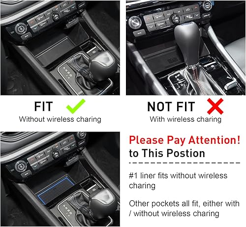 Miniatura 5 de KENTUTO Accesorios de revestimiento para Jeep Compass 2022 2023  Soporte para tazas, consola central y bolsillos de puerta, kit de almohadilla de