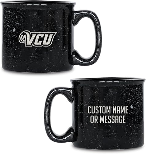 Miniatura 350 de Rico Industries NCAA Utah Utes - Taza de café personalizada de 12 onzas con logotipo grabado con láser profundo, taza de cerámica para acampar con