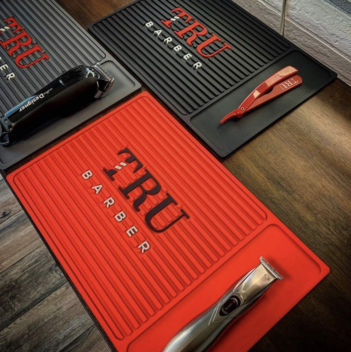 Organizer-Matte Für Friseure - 35,6x22,9 Cm, Rot, Flexibel