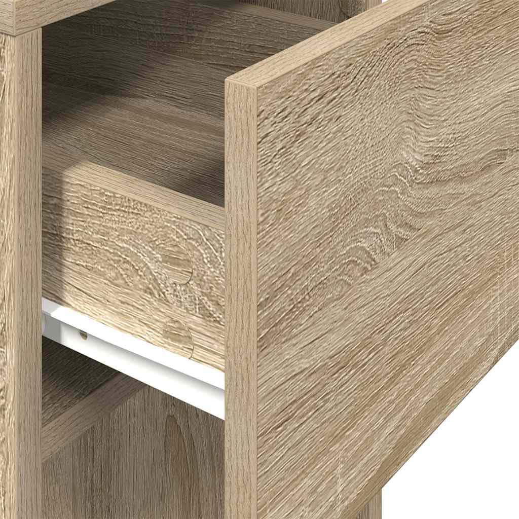 Armadietto da scrivania per PC con vano portaoggetti e cassetto per PC Case – Armadio per accessori e cavi – Archivio per ufficio casa Organizzazione in legno
