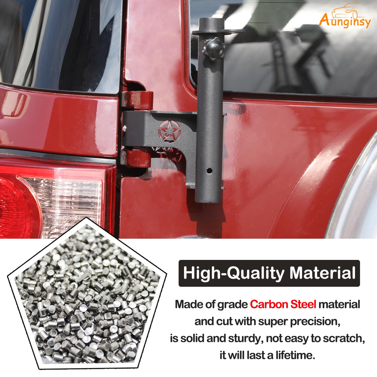 Amazon.co.jp: Aunginsy テールゲートアンテナフラッグポールマウント
