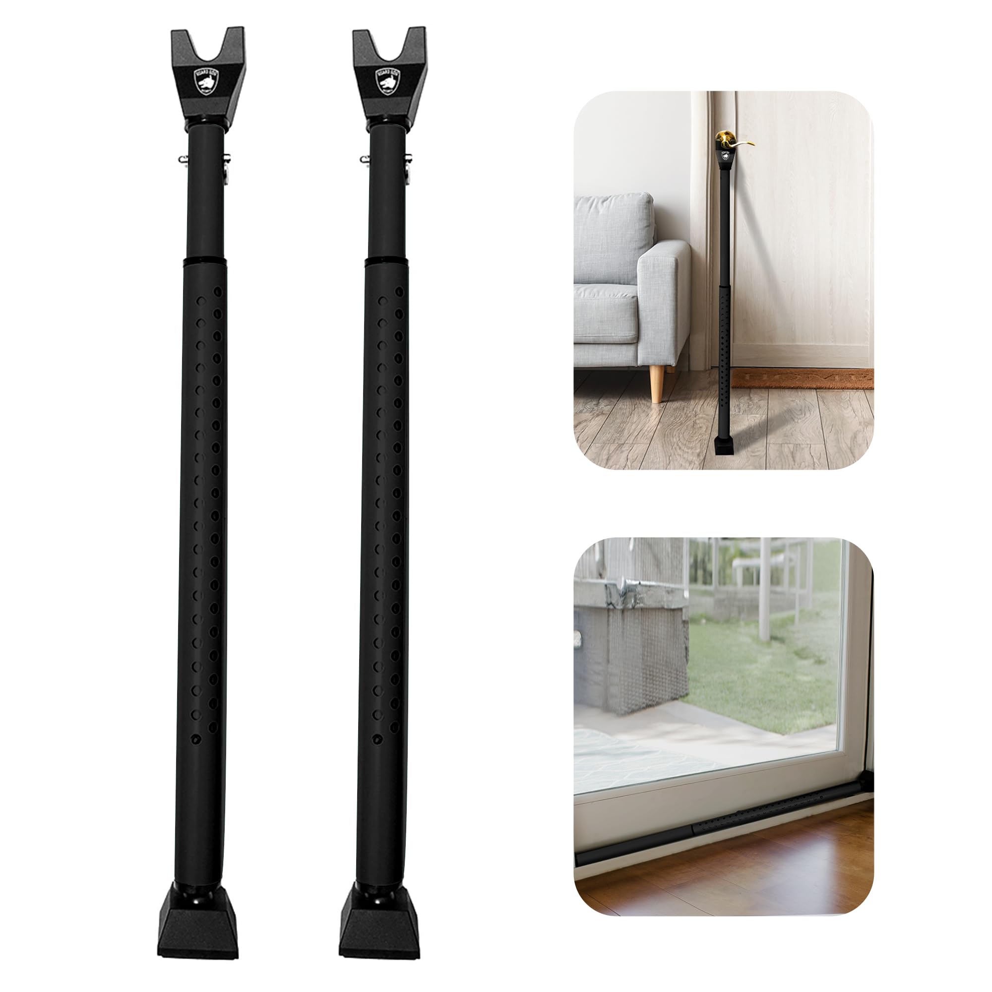 Barra di sicurezza per porta scorrevole, 2 in 1, regolabile, fermaporta di sicurezza, 40 diverse regolazioni, Guard Dog Security