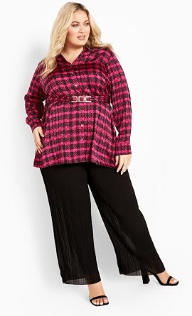 AVENUE Women's Plus Size Eva Longline Shirt