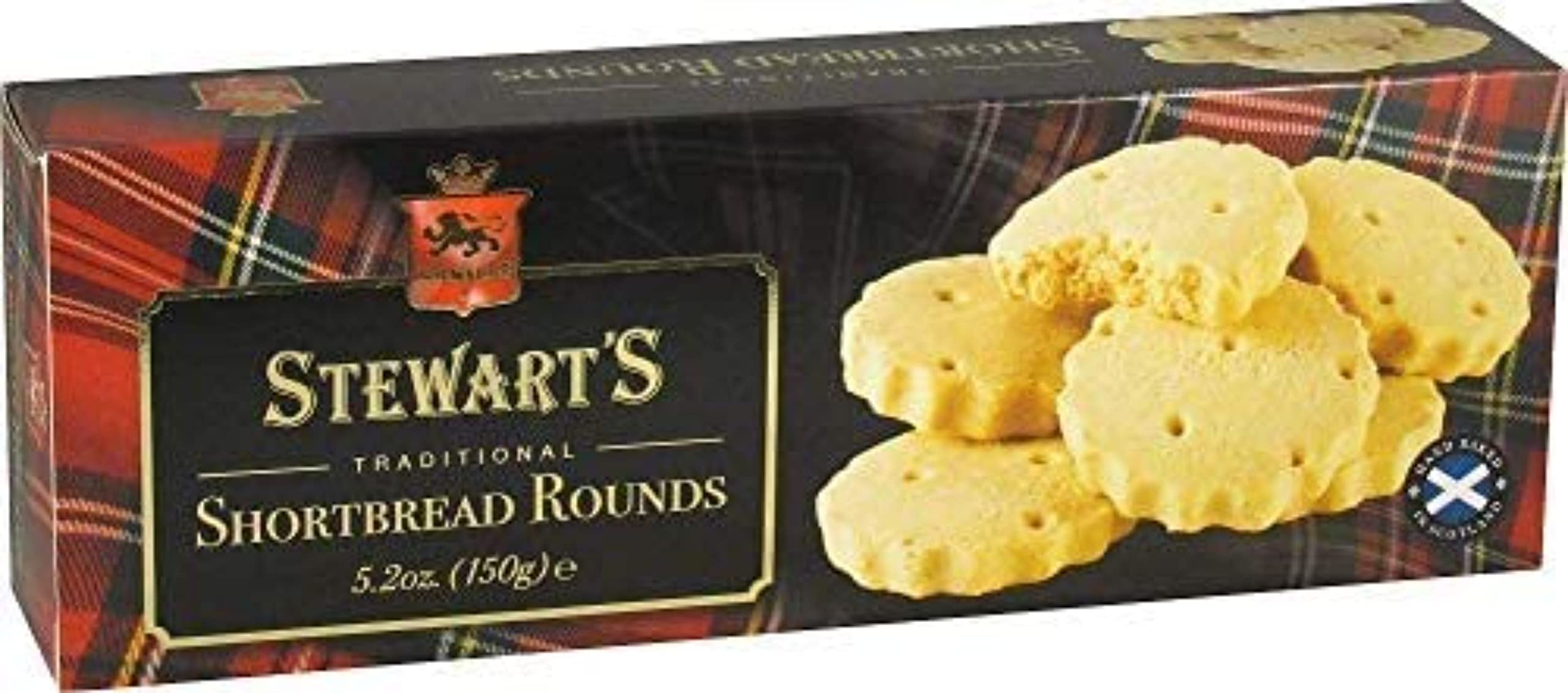 Stewart's - Traditional Shortbread Rounds (150g) - Traditionally Made Luxury Scottish Shortbread, Delicious Melt-In-Mouth Biscuits, Ideal Treat to Share, 40 Years Heritage
