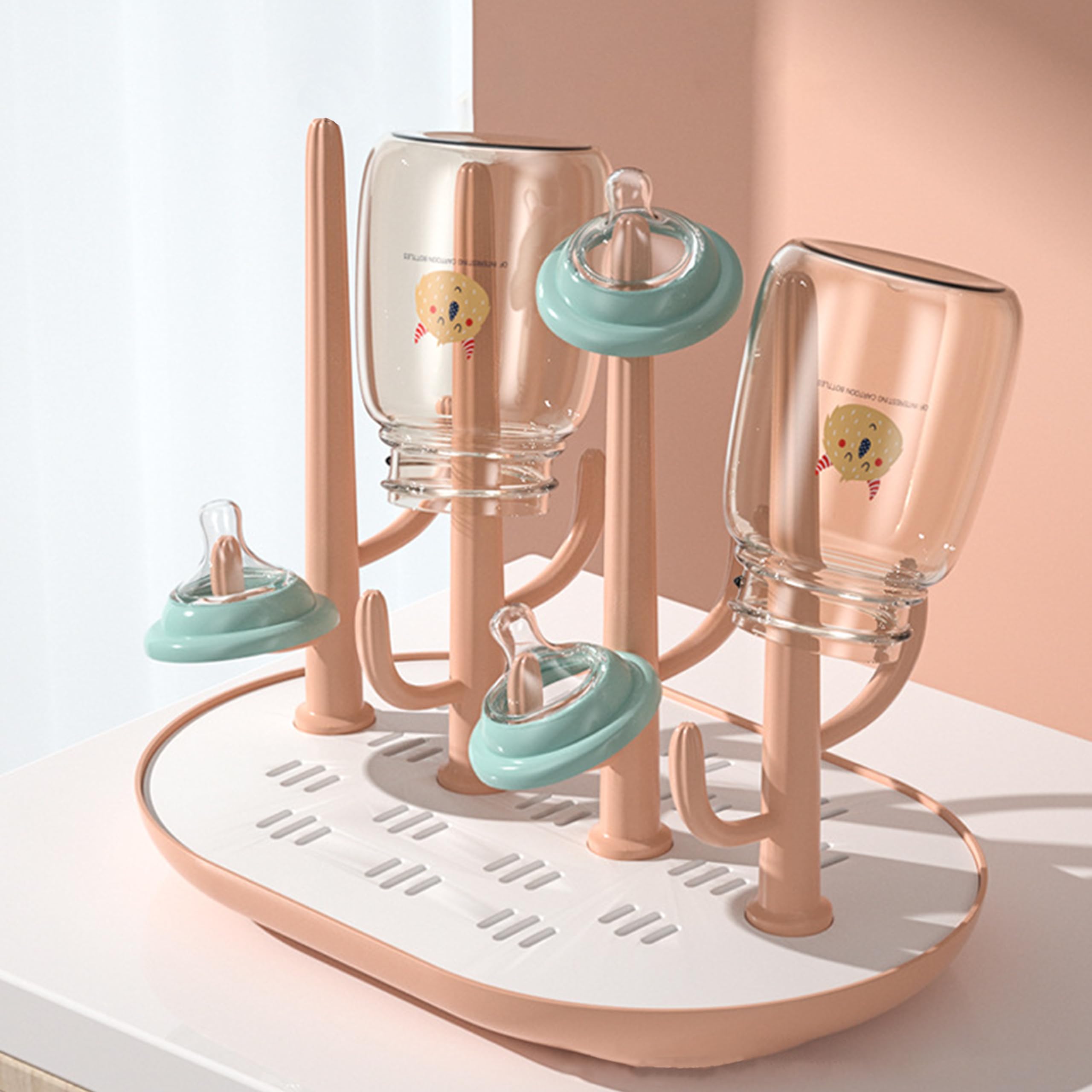 DaKos Baby Bottle Drying Stand, Bottle Drying Stand for Babies, Water/Milk Bottle Drying Rack, Baby Bottle Drying Rack Storage (MFP843) 1