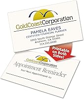 Vista 3 de Avery 5876 Clean Edge Tarjetas de Visita, Láser, 2 x 3 1/2, Marfil, Paquete de 200