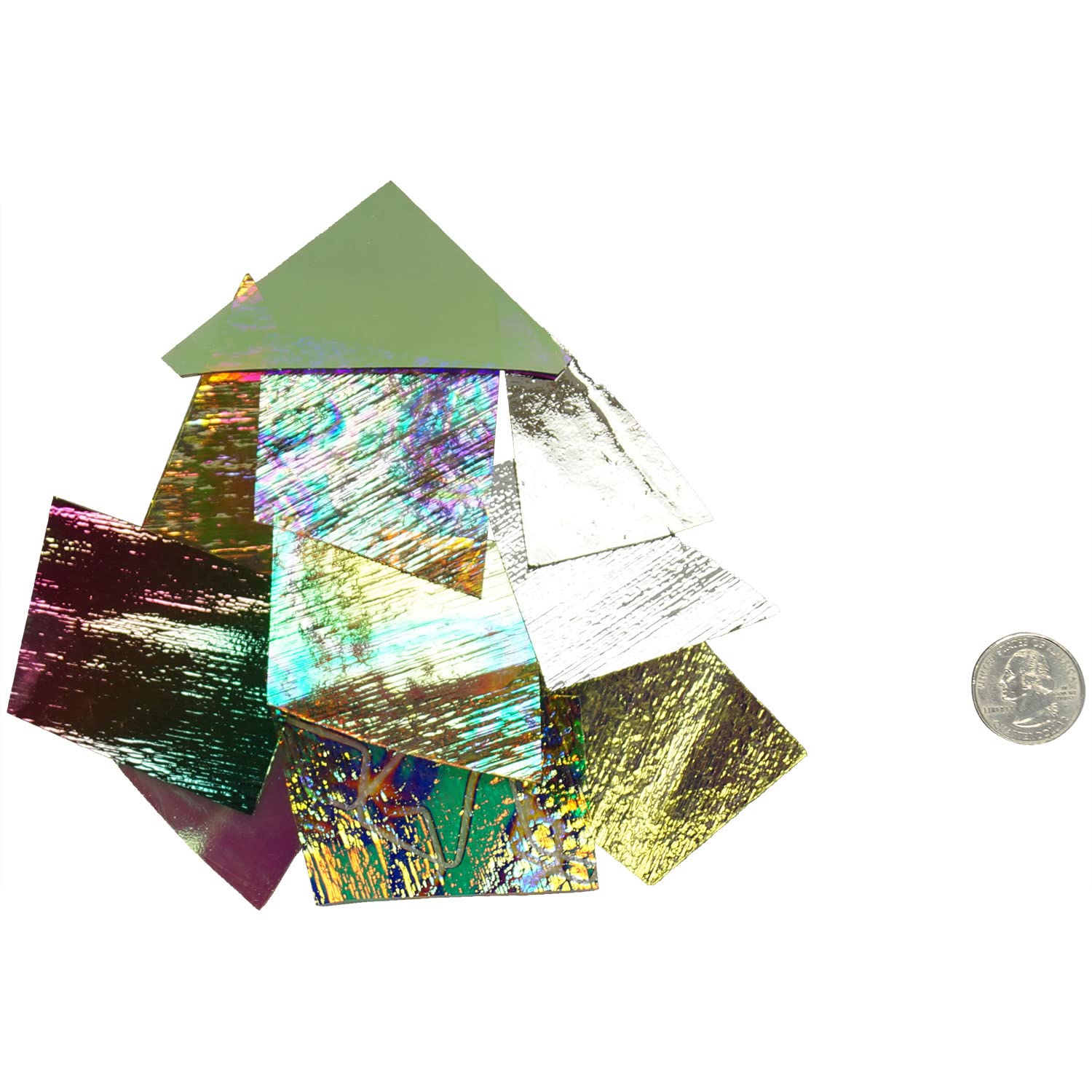 1/4 Lb CBS Crinklized Scrap On Thin Clear - 90 Coe