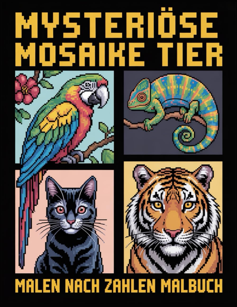Mysteriöse Mosaike Malen nach Zahlen Malbuch: Ein einzigartiges Mosaik-Malen-nach-Zahlen-Erlebnis für Erwachsene, die entspannen, abschalten und Überraschungsbilder entdecken möchten