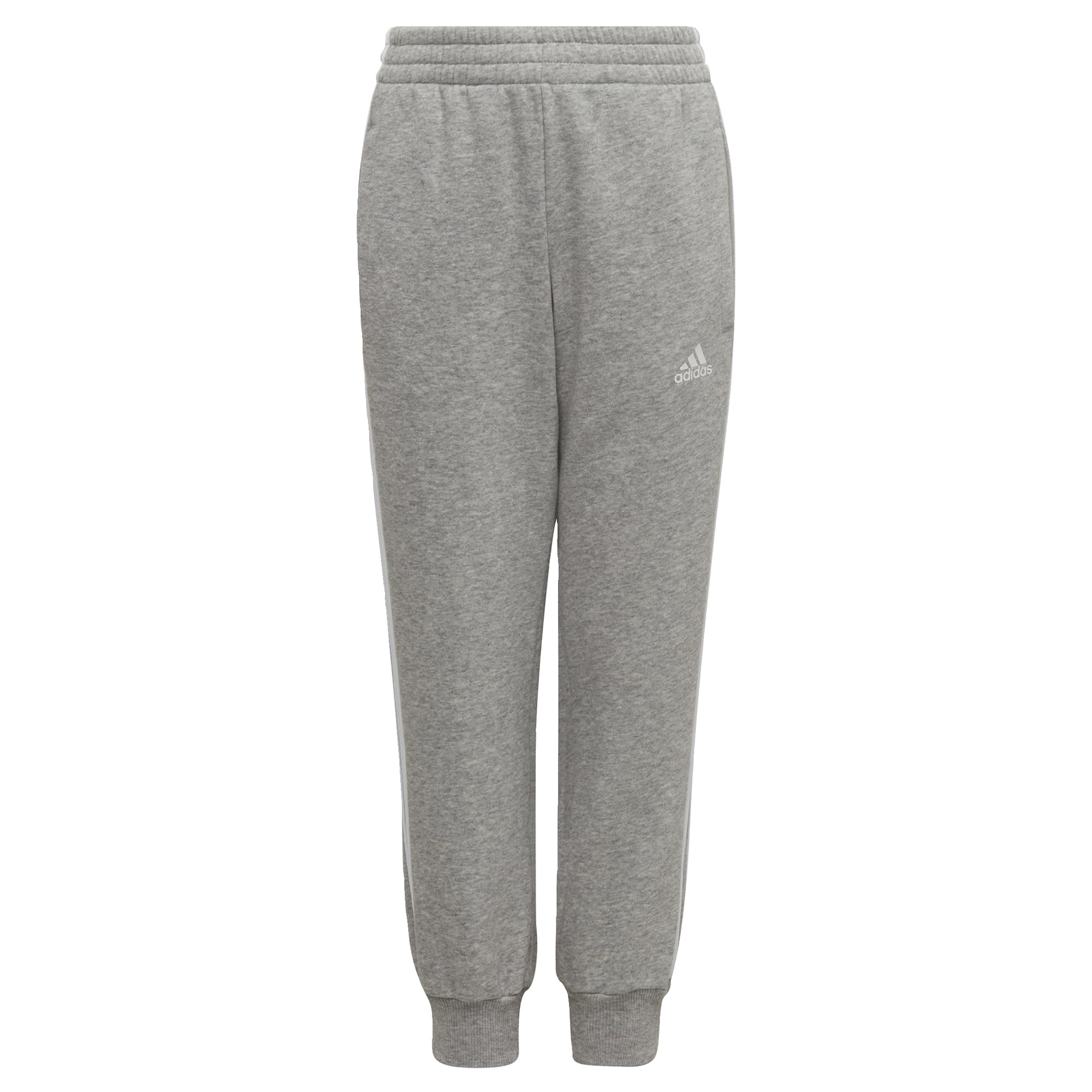 adidas Unisex Kids Essential 3-Stripes Pants, Medium Grey Heather/White, 3-4 Years