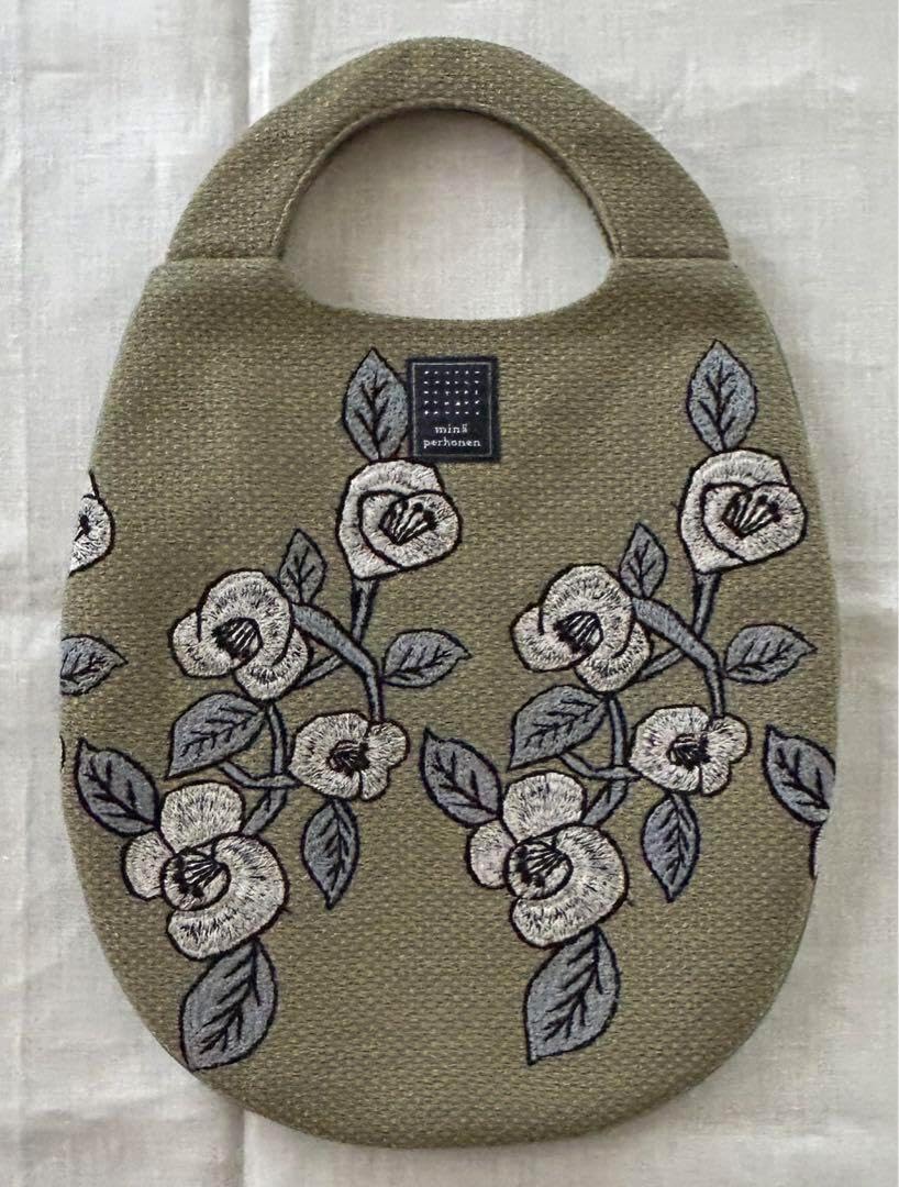 ミナペルホネン エッグバッグ swing camellia