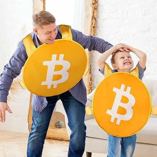 Miniatura 3 de TOY Life Funny Halloween Costumes Men Teen Boys Bitcoin Cosplay Outfits for Kids Adults Halloween Party Dress Up