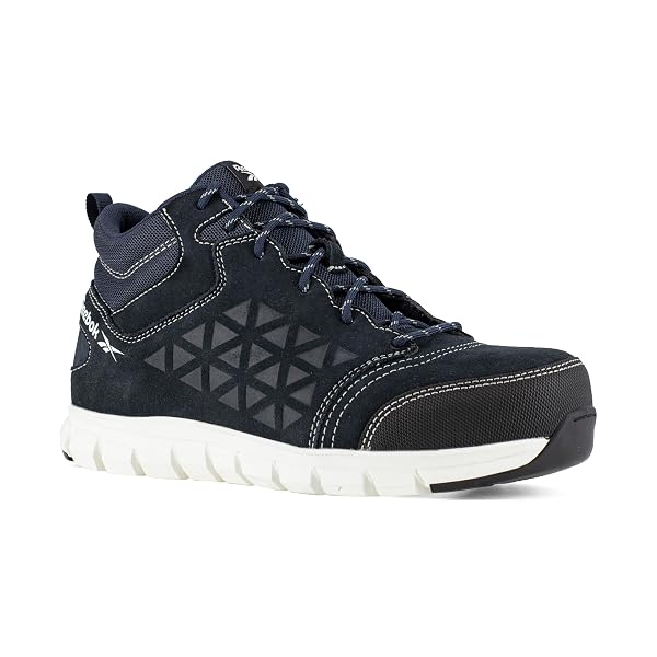 Reebok Scarpa antinfortunistica da uomo Excel Light, a vita alta, antistatica, punta in alluminio