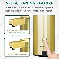Vista 5 de Automatic Soap Dispenser Stainless Steel with Sensor Infrared Soap Dispenser Electric IPX5 Waterproof USB-C Charging Motion Sensor for Kitchen &