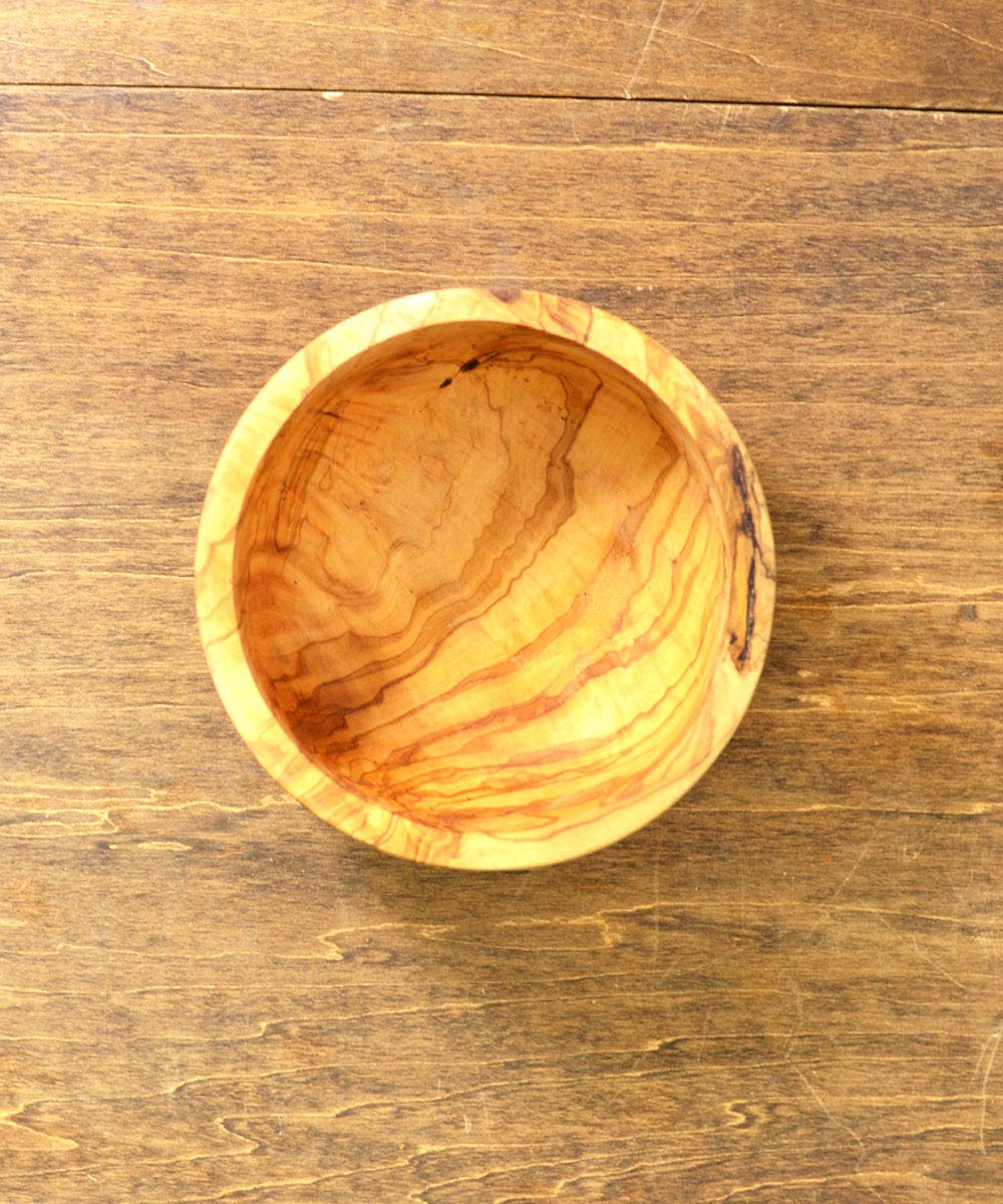 Amazon.co.jp: オリーブウッド サラダボウル 深型 Φ14cm お皿 キッチン