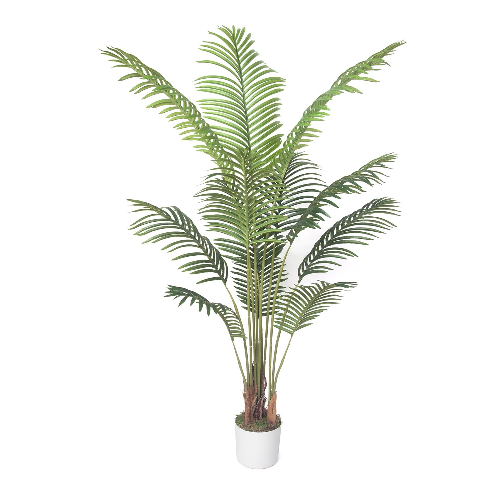Artificial Palm Tree 4FT ?Large Faux Trees for Indoor,Fake Tropical Areca Floor Plant in Pot, for Modern Home Decor and Housewarming Gift