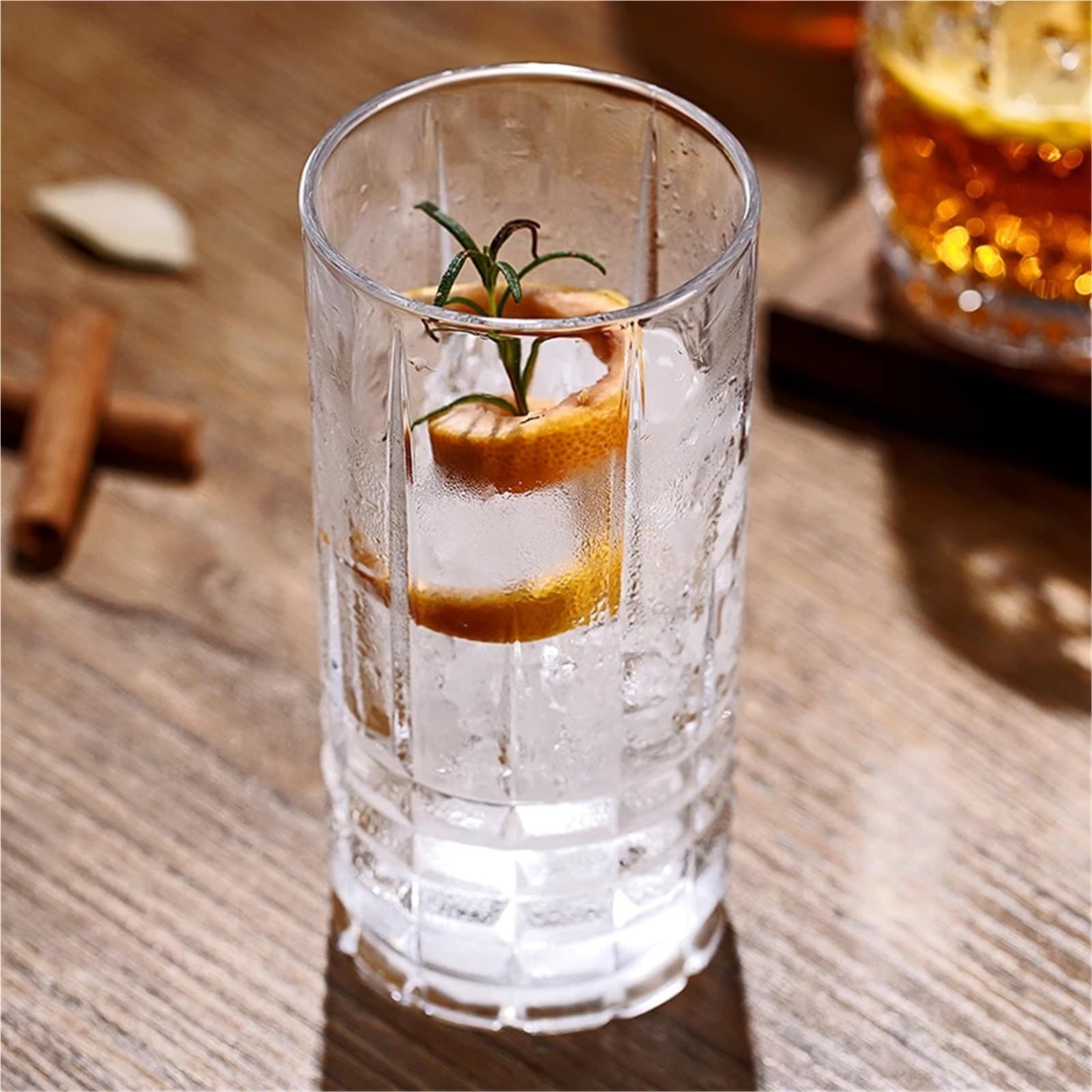 Kristallgläser Weingläser, moderne Whisky-Tasse, Saft, Milch, Cocktail, Trinkgläser, Trinkgeschirr, Haushalt, Party, transparente Tassen(400ml)