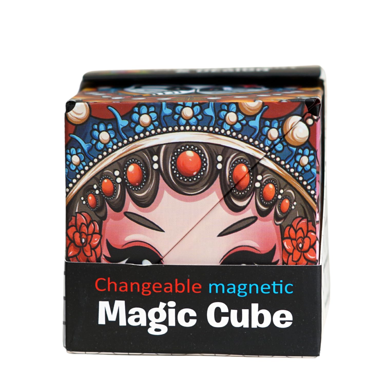Magic Boy-Girl Fun Game Mesmerizing Magnetic Shape Shifting Puzzle Cube Box Double Creativity Spinner Award-Winning, Patented w/ 36 Rare Earth Magnets - Over 70 Shapes for Adults, Kids