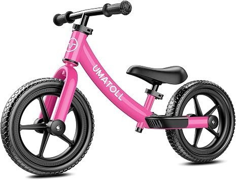 Umatoll Toddler Balance Bike 2 Year Old, Kids Bike Toy for 18 Months to 5 Years Old, Tool-Free Adjustment, Birthday Gifts for 2-3 Boys Girls, No Pedal