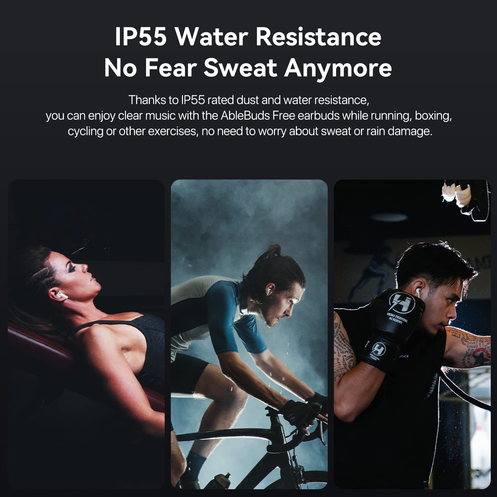 UMIDIGI Ecouteurs Bluetooth sans Fil, Casques et écouteurs Bluetooth, 45 DB à Suppression de Bruit ANC avec, résistance à la IP55 Transpiration et l’Eau, 27 Heures d'autonomie