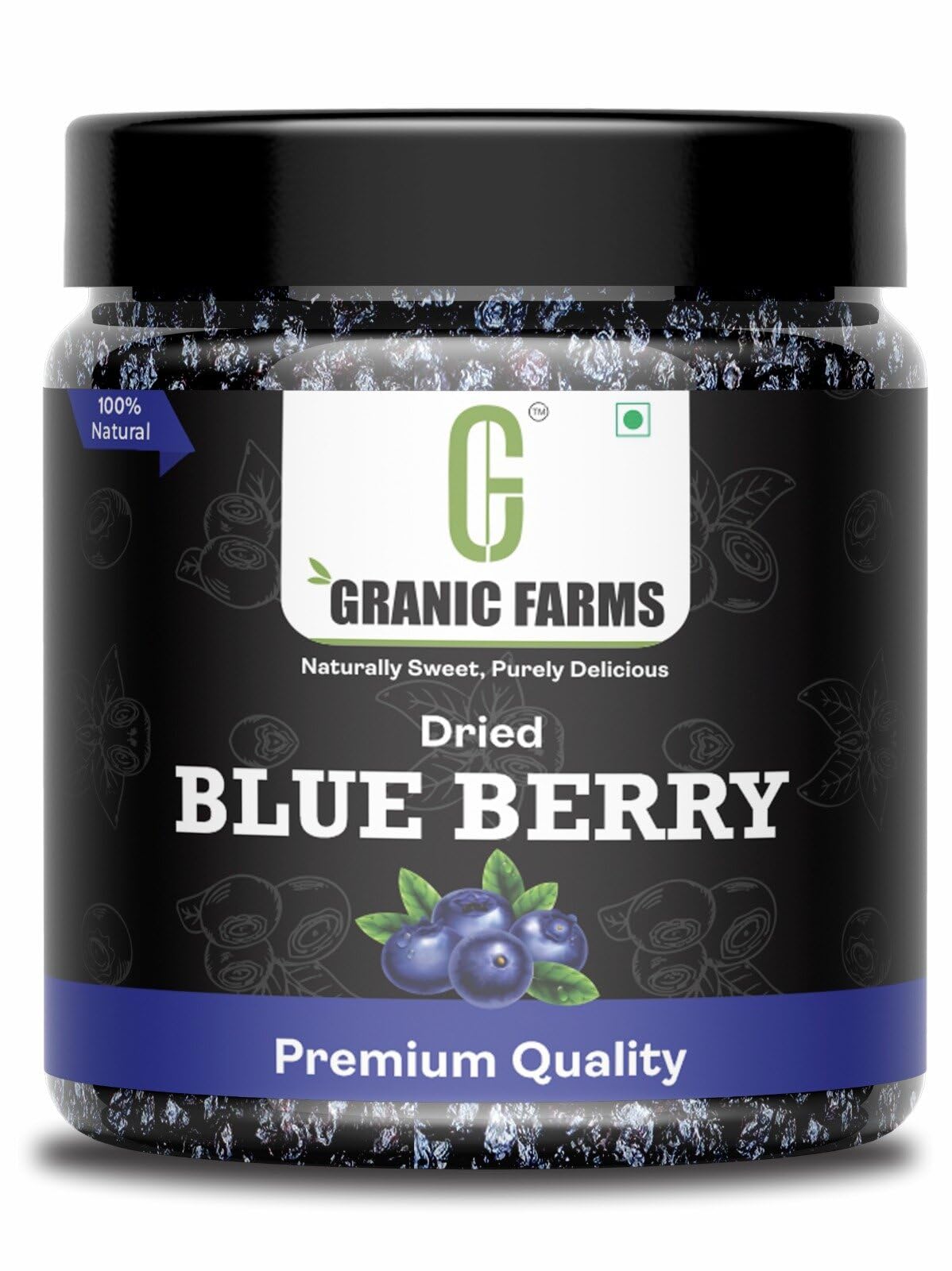 Granic Farms Premium Dried Blueberries 200gm | Californian Blueberries | Whole and Unsweetened | Vegan and Gluten Free - Vitamin Rich | Low Fat Healthy Snacks | Dried Blueberries 200gm (B0CWYSM71H) Amazon Price History, Amazon Price Tracker