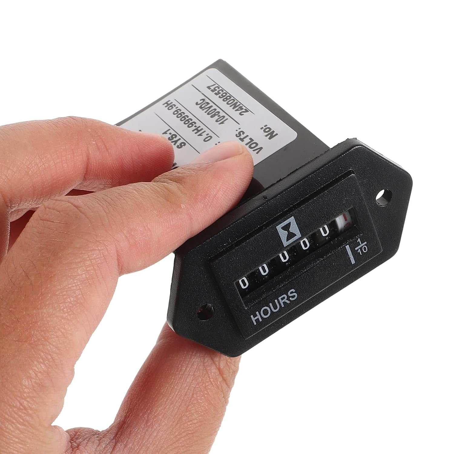 Abaodam Vehicle Interior Timer Hour Meter for Lawn Mower and Excavator, Mechanical Auto Timing Device Replacement for Construction Machinery and Automotive Instruments