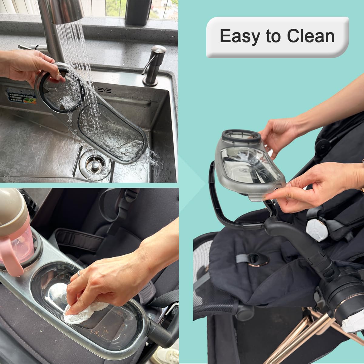Cybex Mios Priam e-Priam Wózek Food Tray Kompatybilny z wózkiem Akcesoria do wózka Quick Installation Składany z wózkiem Łatwy dostęp | Idealny towarzysz podróży dla Mios & Priam