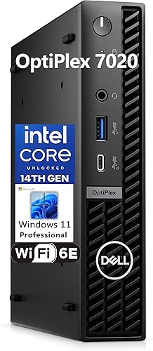 Dell OptiPlex 7020 MFF Computadora de escritorio empresarial, 7000 Micro factor de forma Mini PC, 14 generación Intel 14-Core i5-14500T (Beat