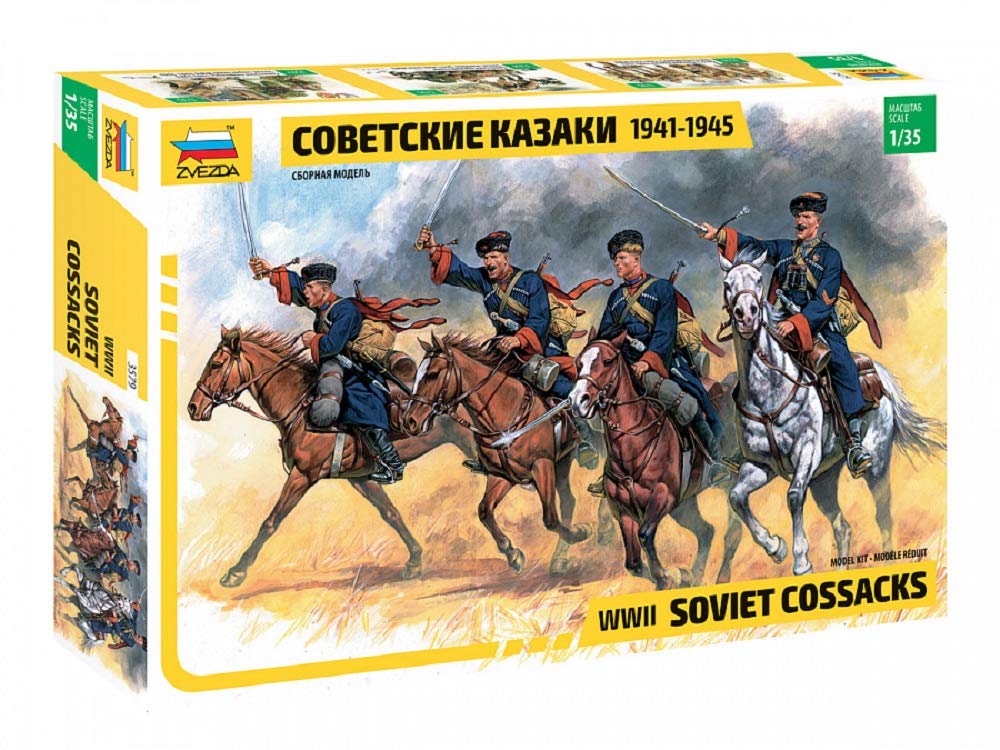 Zvezda ZS3579 Modellino Veicolo Da Guerra In Plastica Da Montare, Soviet Cossacks, Scala 1:35-image