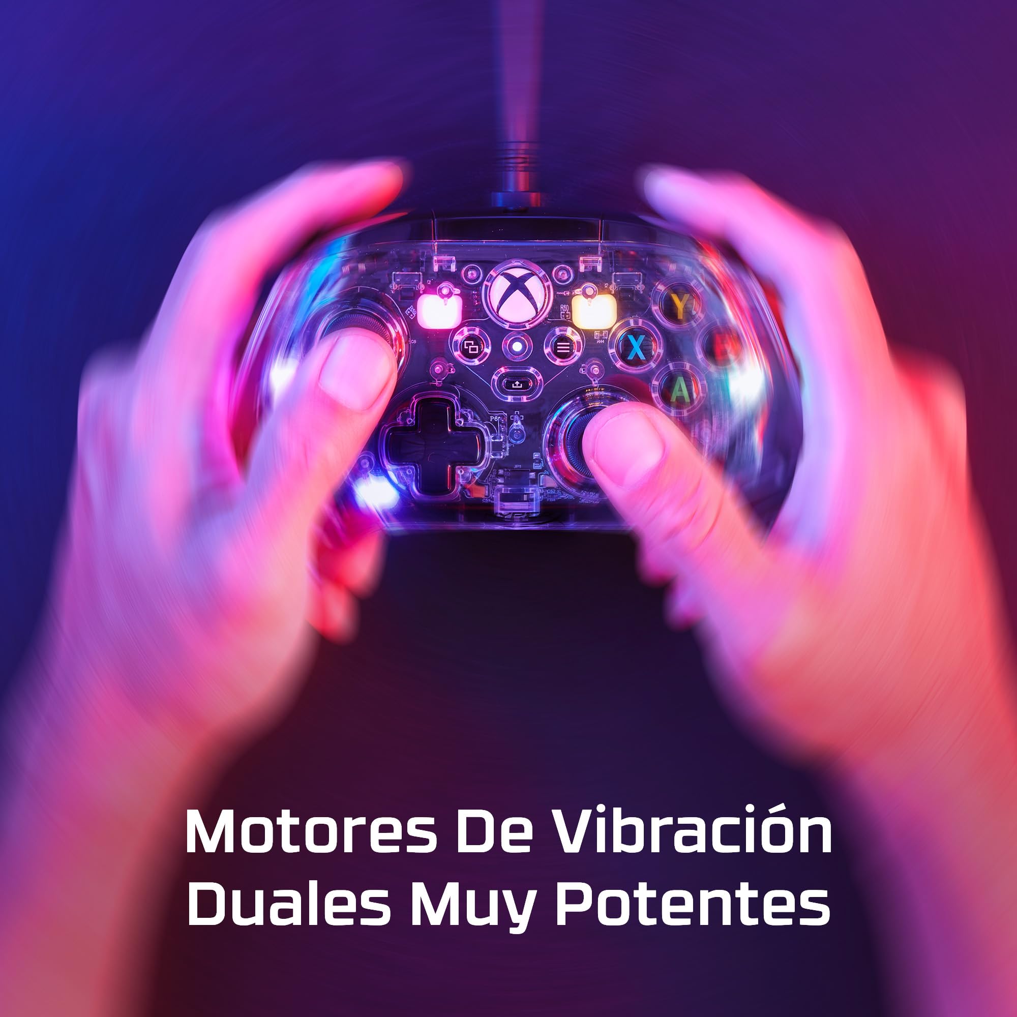 HyperX Clutch Gladiate RGB - Mando con cable para Xbox One, Xbox Series X|S, Windows 10/11, joystick, gamepad, motores de vibración dual, RGB