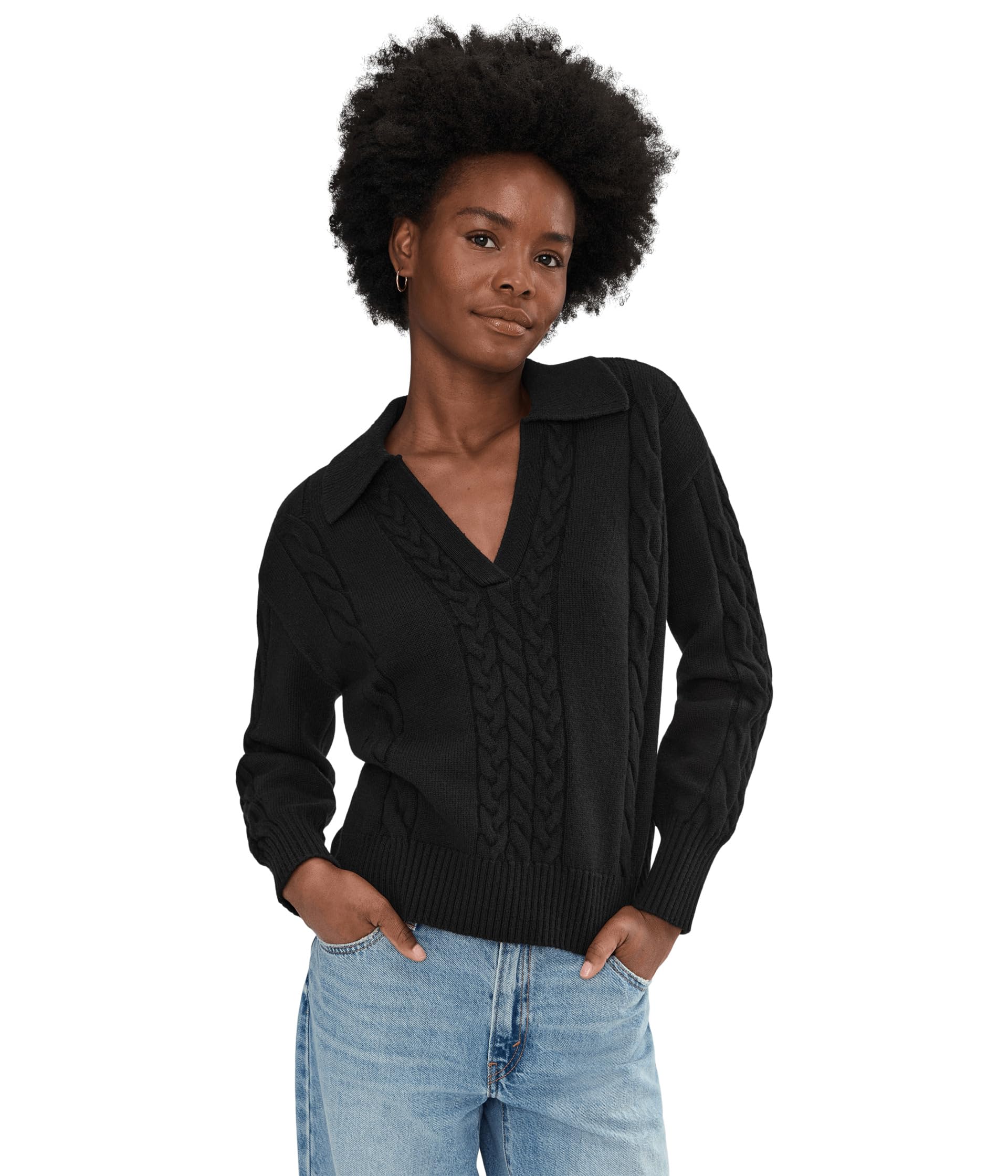 Splendid Womens Jet Set Polo Sweater