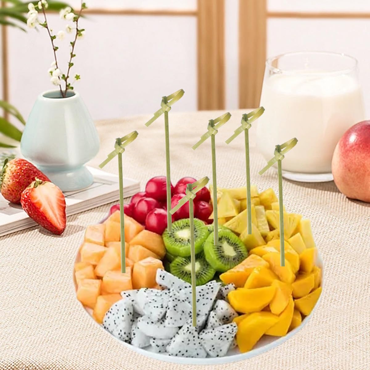 Amazon | カクテルピック 竹製 200個入り カクテルピン フルーツピック