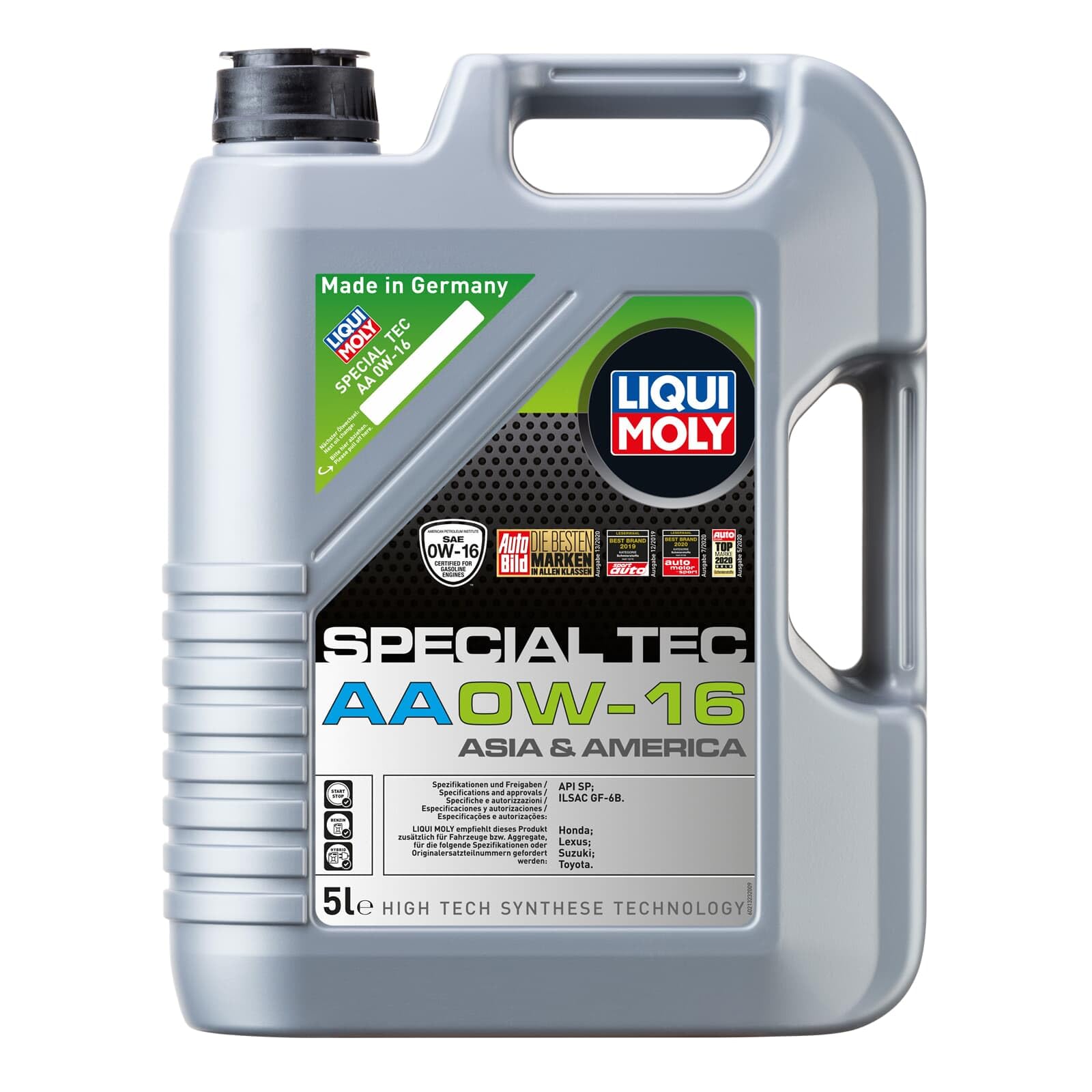 LIQUI MOLY Special Tec AA 0W-16 | 5 L | Synthesetechnologie Motoröl | Art.-Nr.: 21323