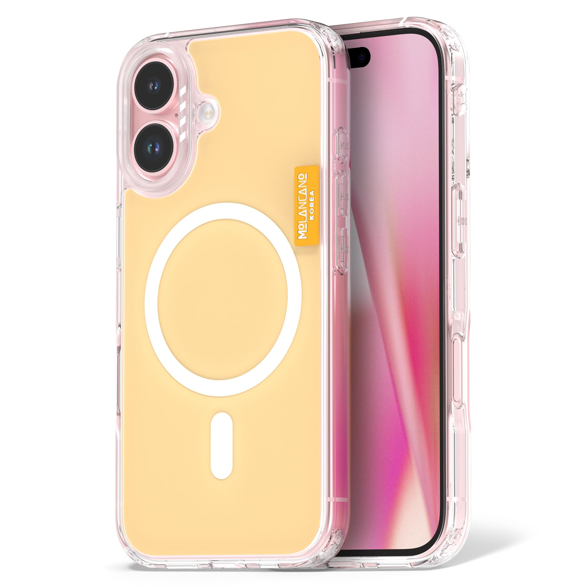 Coque iPhone 16 antichoc transparente MagSafe beige par MOLAN CANO - 8