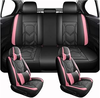 Säderskydd bil PU Lyxiga Bilsätesöverdrag För Suzuki För Swift För Grand För Escudo För Kizashi Auto Interiörtillbehör bilsätesskydd(Pink,Luxury)