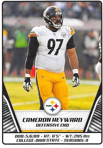 Miniatura 1 de 2019 NFL Football Panini Album Sticker #153 Cameron Heyward Pittsburgh Steelers (2 inches Wide X 2 1/4 Inch Tall Individual Album Sticker)