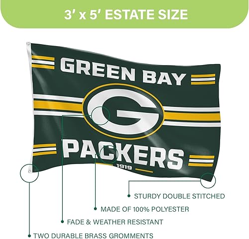 Miniatura 117 de NFL Dallas Cowboys - Bandera duradera de 3 x 5 para exteriores con ojales, bandera y pancarta resistentes para jardín al aire libre y patio, bandera