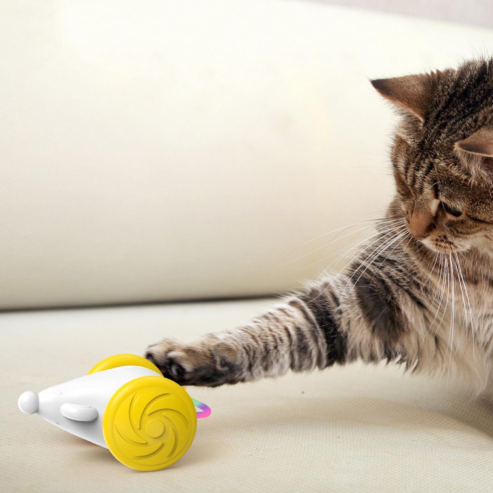 Amazon | 猫 おもちゃ 電動ネズミ 自動 猫の運動不足やストレスを解消