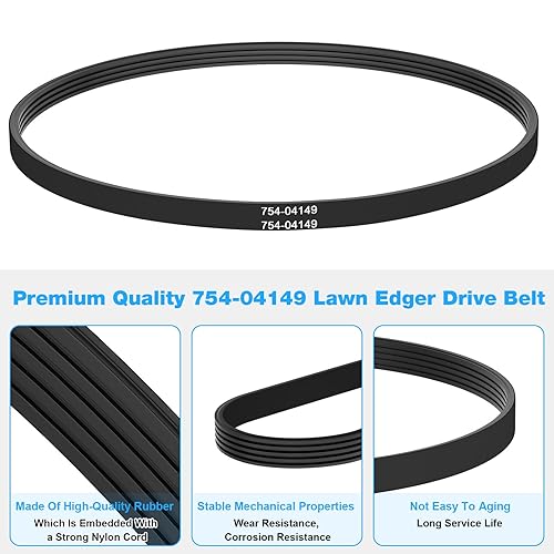 Miniatura 6 de 754-04149 Reemplazo de la correa de transmisión de la podadora de césped MTD, Troy Bilt, Craftsman Cortacésped Parte 754-04149 753-05560 75404149