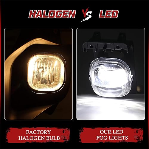 Miniatura 9 de BUNKER INDUST Luz antiniebla LED con luces de circulación diurna para Ford F250 F350 F450 F550 Super DUTY 2005 2006 2007, kit de montaje de lámpara