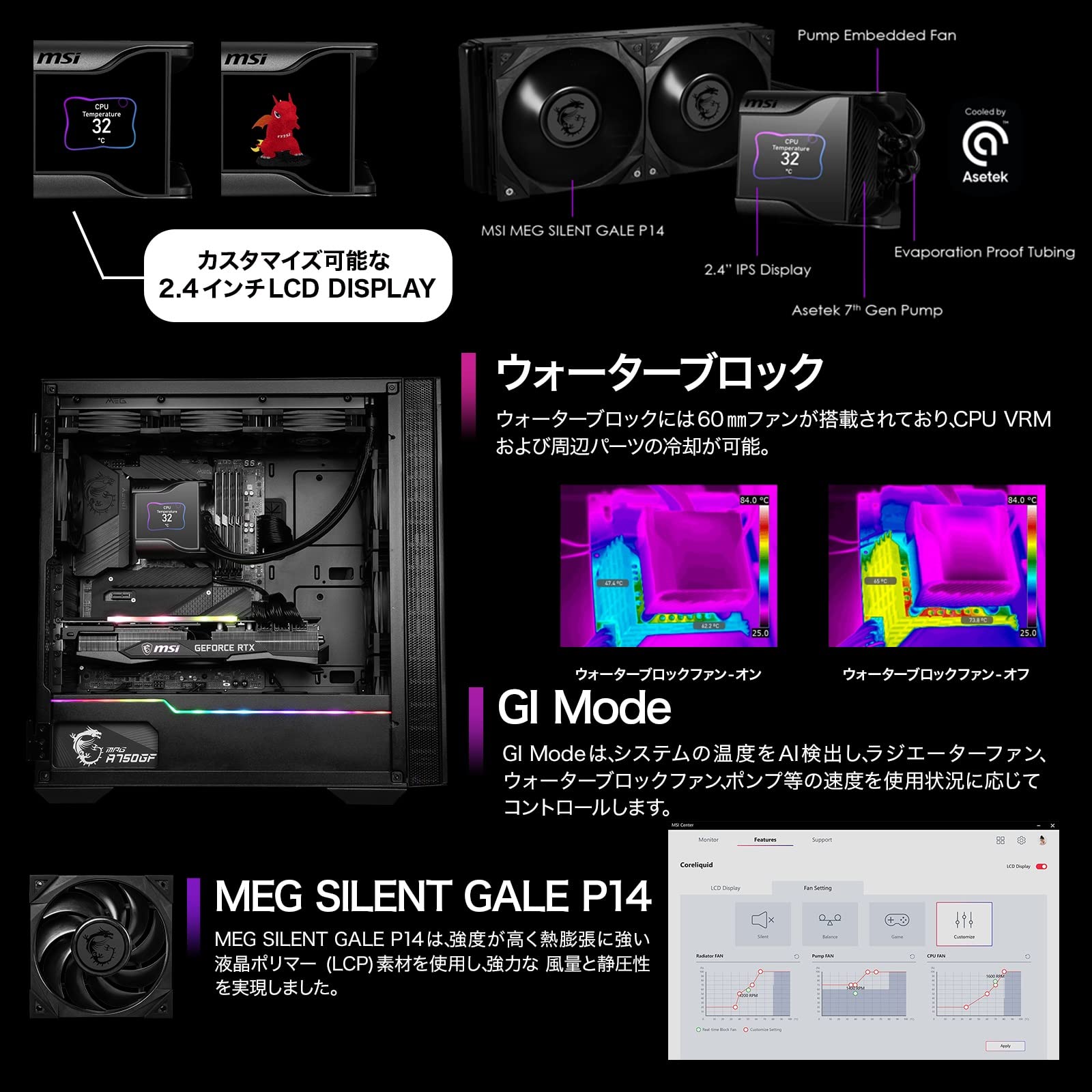 Amazon | MSI MEG CORELIQUID S280 簡易水冷CPUクーラー LGA1700対応 